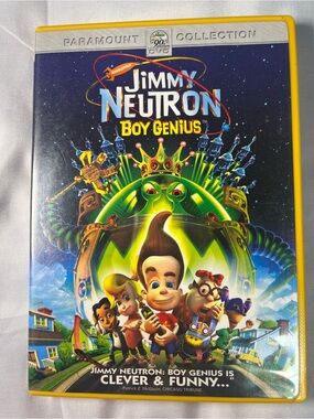 Jimmy Neutron Boy Genius DVD 2001‎ Nickelodeon Movie Vintage Kids Cartoon EUC
